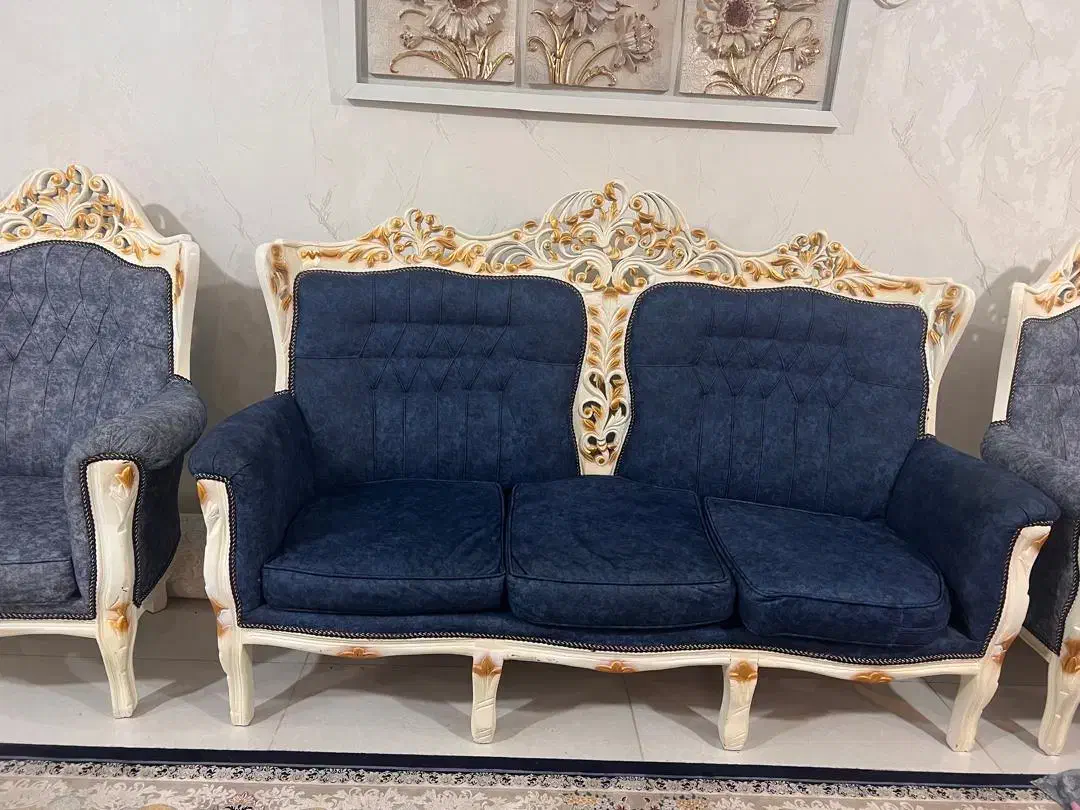 فروش مبلمان سلطنتی و میز غذا خوری فقط 40میلیون|مبلمان خانگی و میز عسلی|آبادان, |دیوار