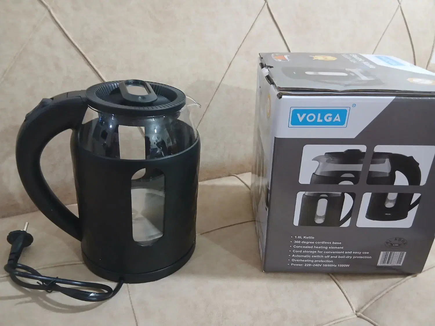 کتری برقی ۱۸۰۰ میلی لیتر|سماور، چای‌ساز، قهوه‌ساز|امیدیه, |دیوار