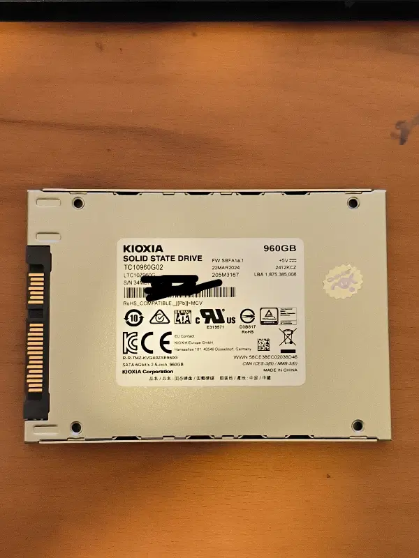 SSD 960GB KIOXIA|قطعات و لوازم جانبی رایانه|اصفهان, مولوی|دیوار