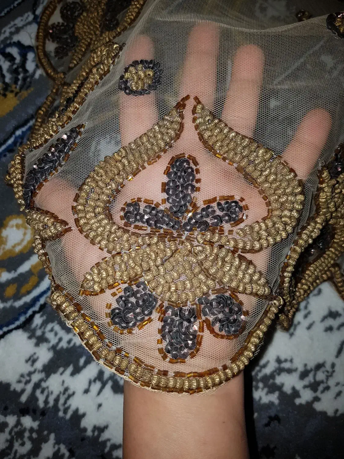 رومیزی منجوقی|پرده، رانر، رومیزی|خرمآباد, |دیوار