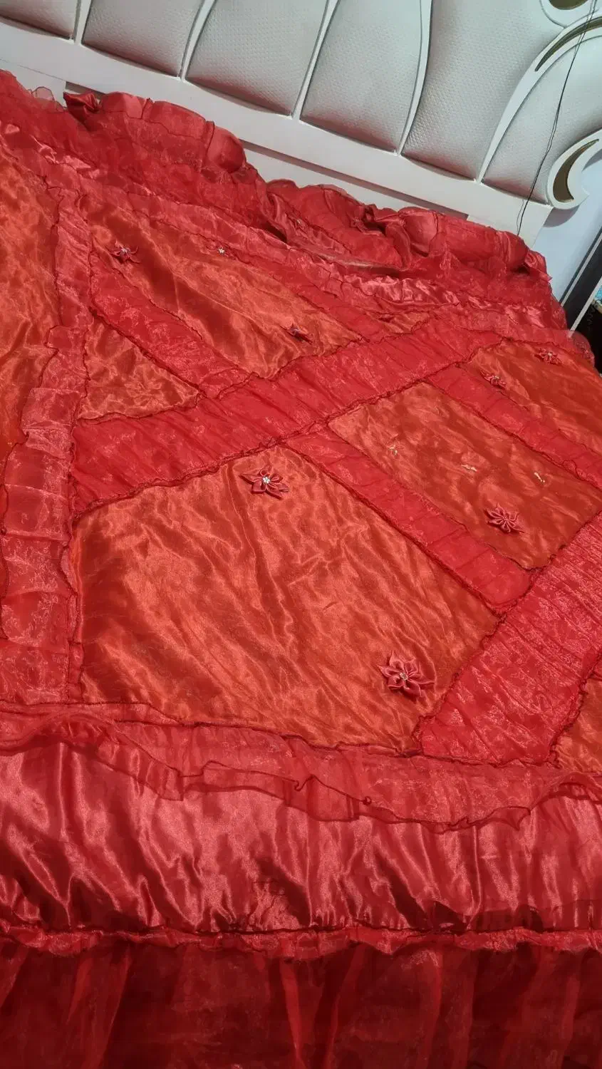 رو تختی ساتن و تور|سرویس روتختی|ساوه, |دیوار