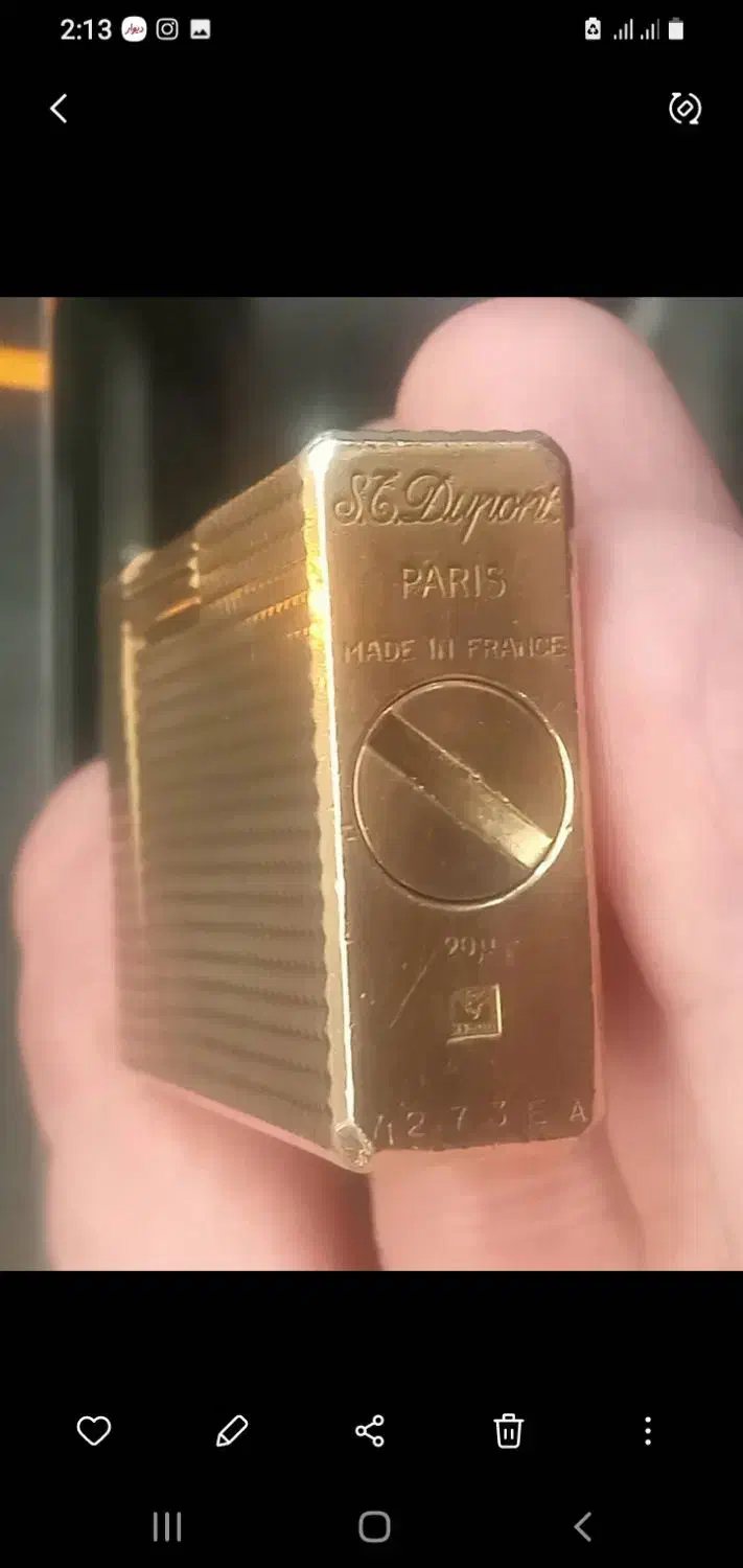 فندک سالم قدیمی ST Dupont فرانسه اصل|کلکسیون اشیاء عتیقه|تهران, دروس|دیوار