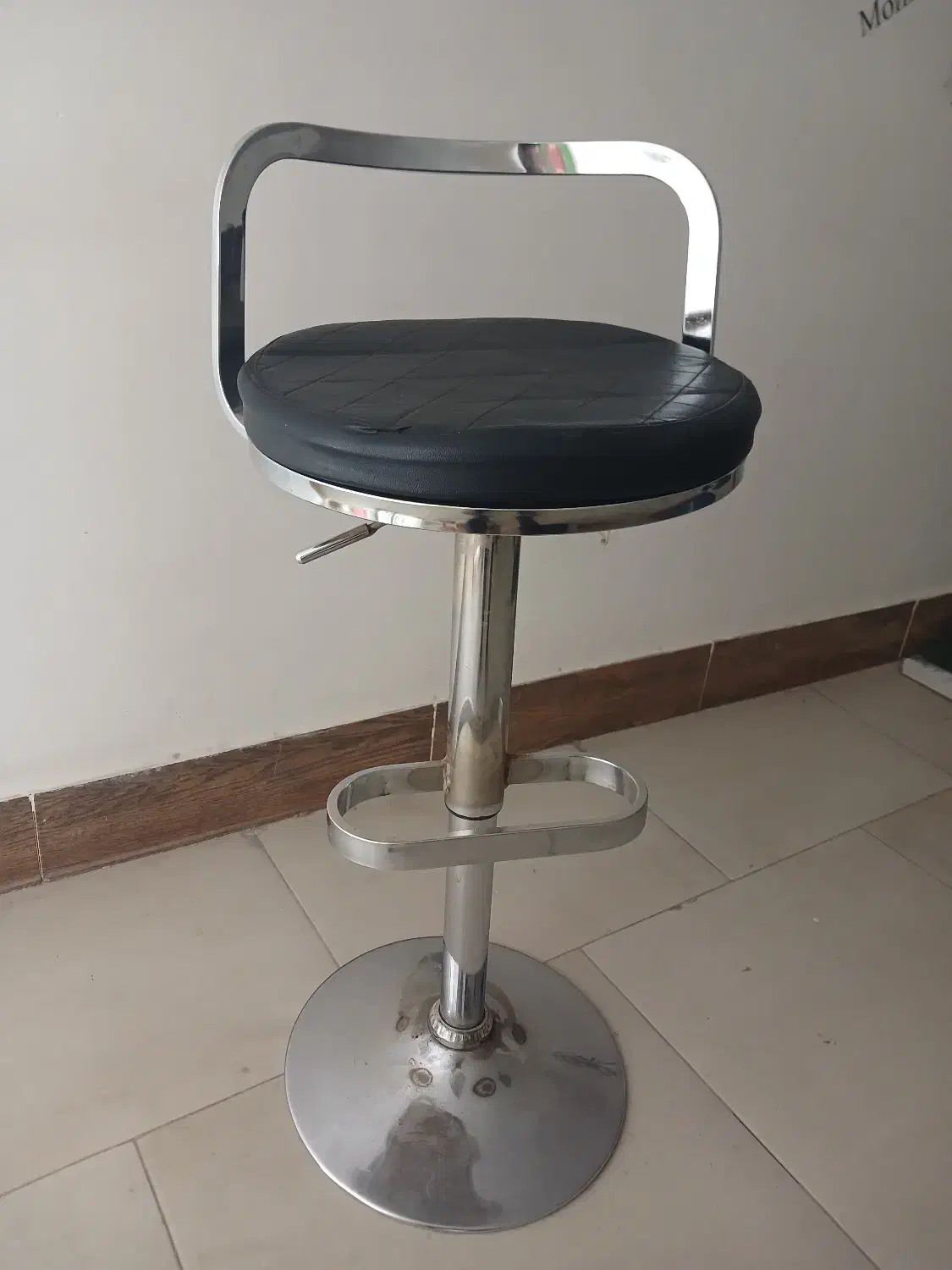 صندلی استیل جکدار چرخشی|صندلی و نیمکت|رامیان, |دیوار