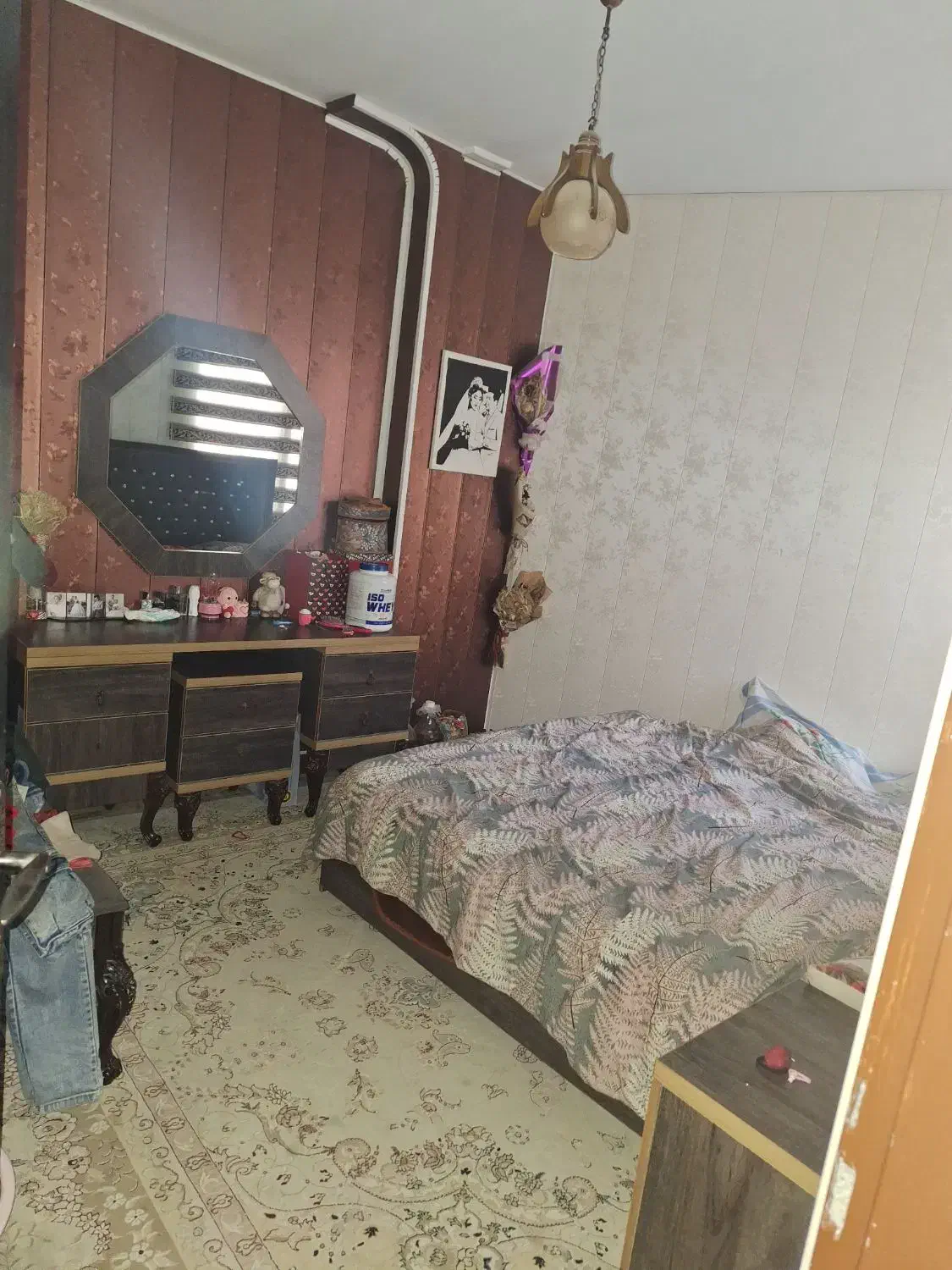 تخت خواب دونفره ام دی اف|تخت و سرویس خواب|کرمانشاه, |دیوار