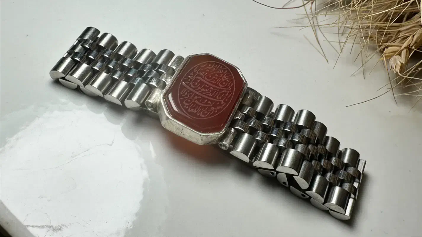 دستبند مردانه نقره و عقیق|جواهرات|زاهدان, |دیوار