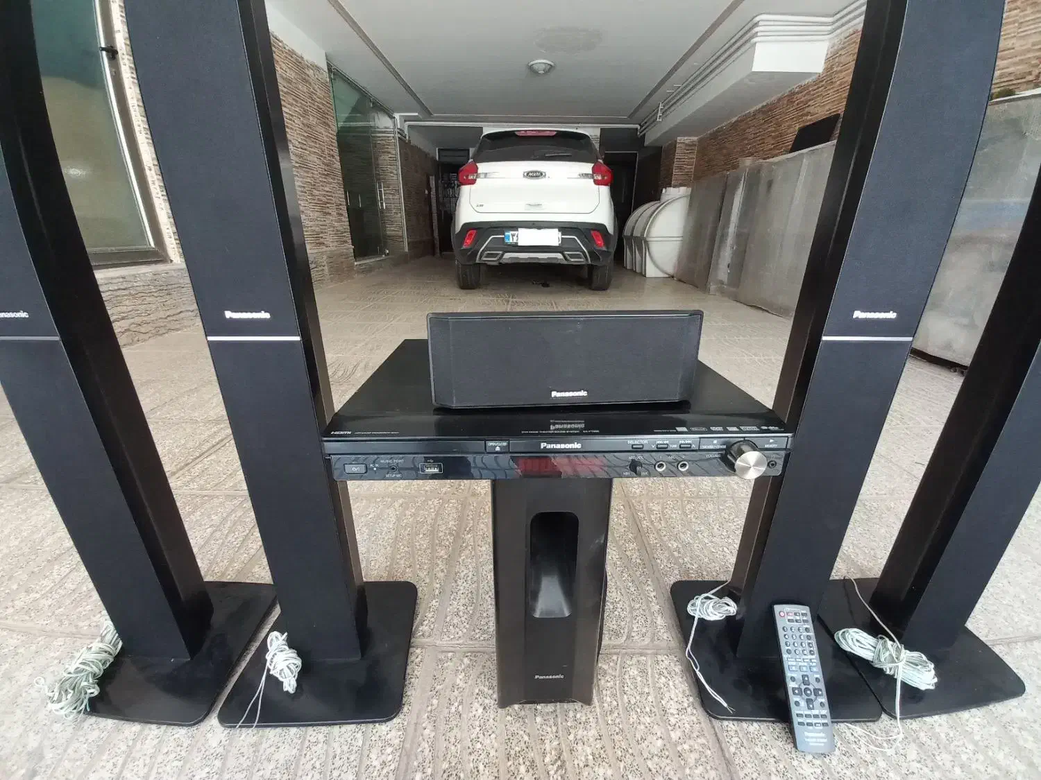 سینما پاناسونیک وایرلس( بیسیم)|سیستم صوتی خانگی|کرمان, |دیوار