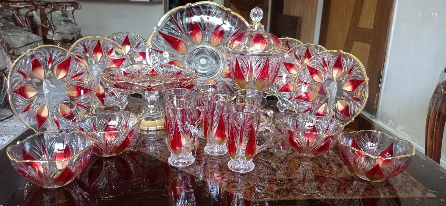 ظروف پذیرایی کریستال ژاپن|ظروف سرو و پذیرایی|اصفهان, ملک‌شهر|دیوار