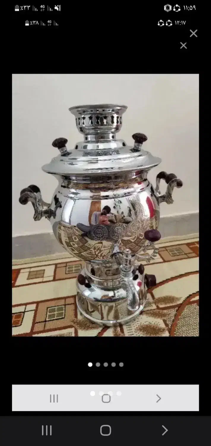 سماور ۱۰ لیتری سیف|قوری، کتری، قهوه‌ساز دستی|نهاوند, |دیوار