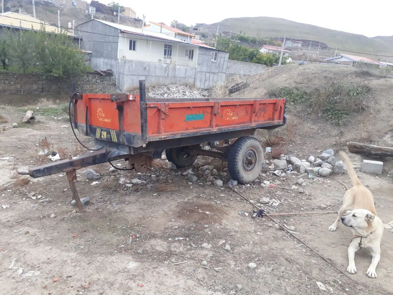 تریلی دو چرخ|ماشین‌آلات صنعتی|خدا آفرین, |دیوار