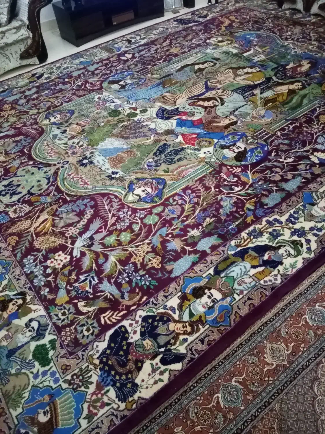 فرش دستبافت ۱۲متری|فرش|اردبیل, |دیوار