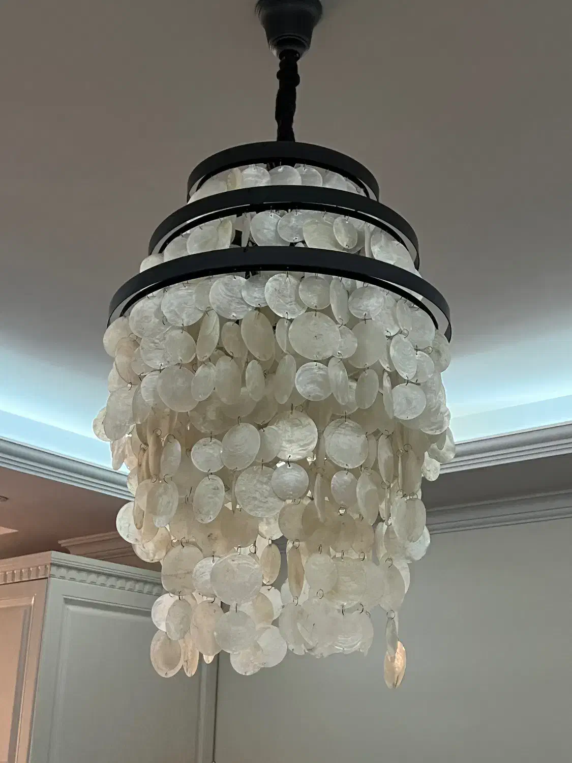 لوستر مدرن صدفی|لوستر و چراغ آویز|تهران, جنت‌آباد جنوبی|دیوار