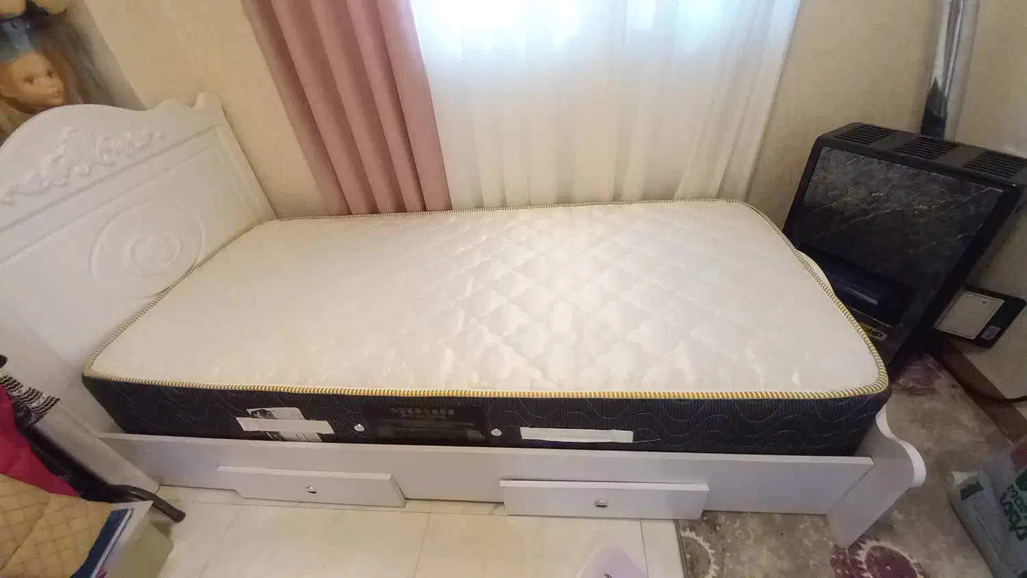 تخت خواب با تشک یک نفره اکبند|تخت و سرویس خواب|رشت, جهاد|دیوار