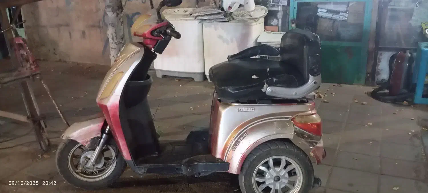 موتور سیکلت سه چرخ برقی|موتورسیکلت|شوط, |دیوار