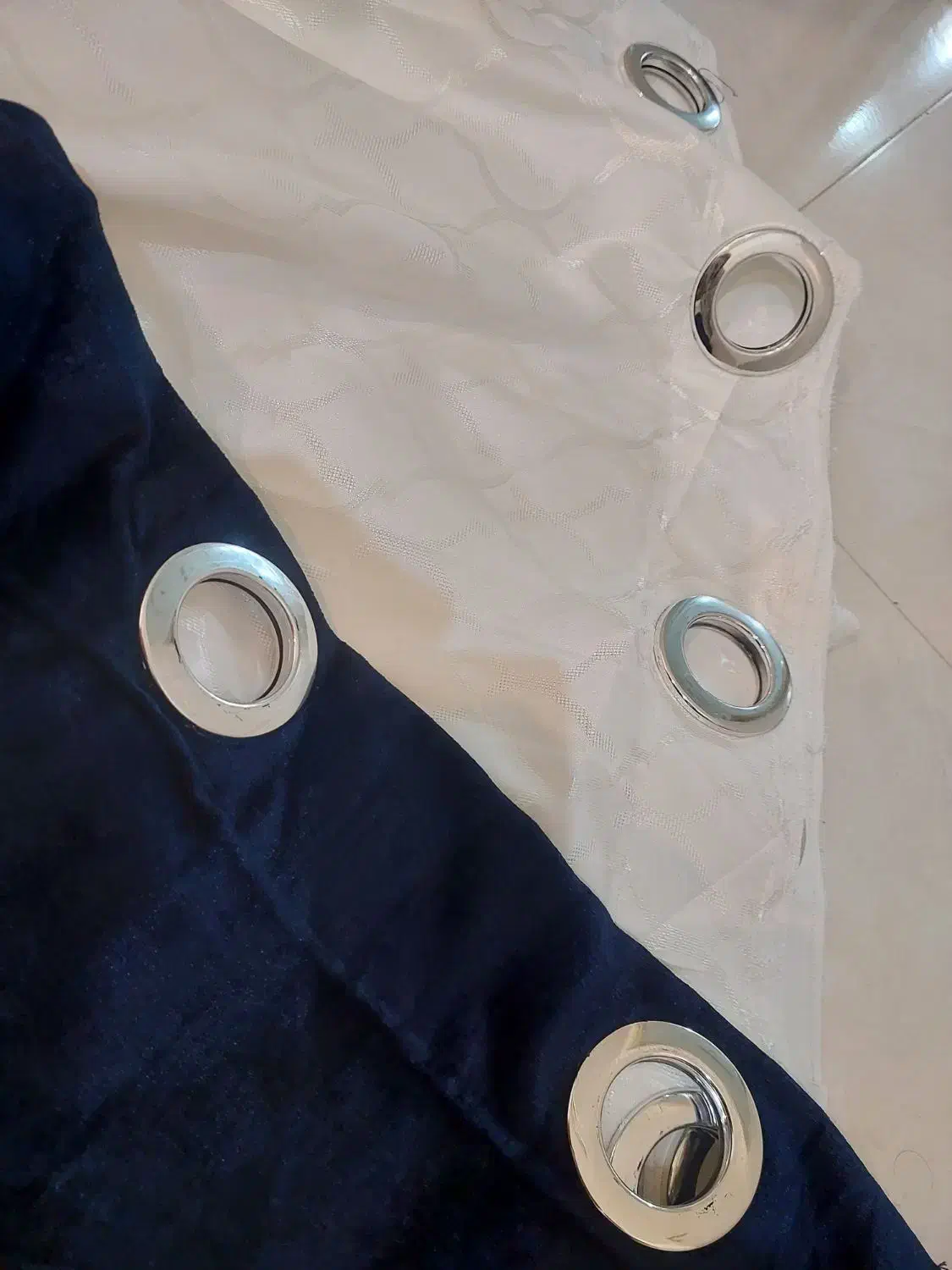 پرده پانچ مخمل شانل|پرده، رانر، رومیزی|اهواز, کوروش|دیوار