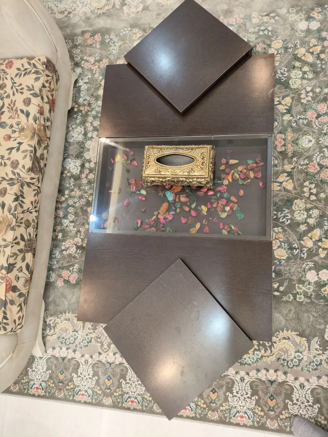 مبلمان راحتی هفت نفره|مبلمان خانگی و میز عسلی|طاهرگوراب, |دیوار