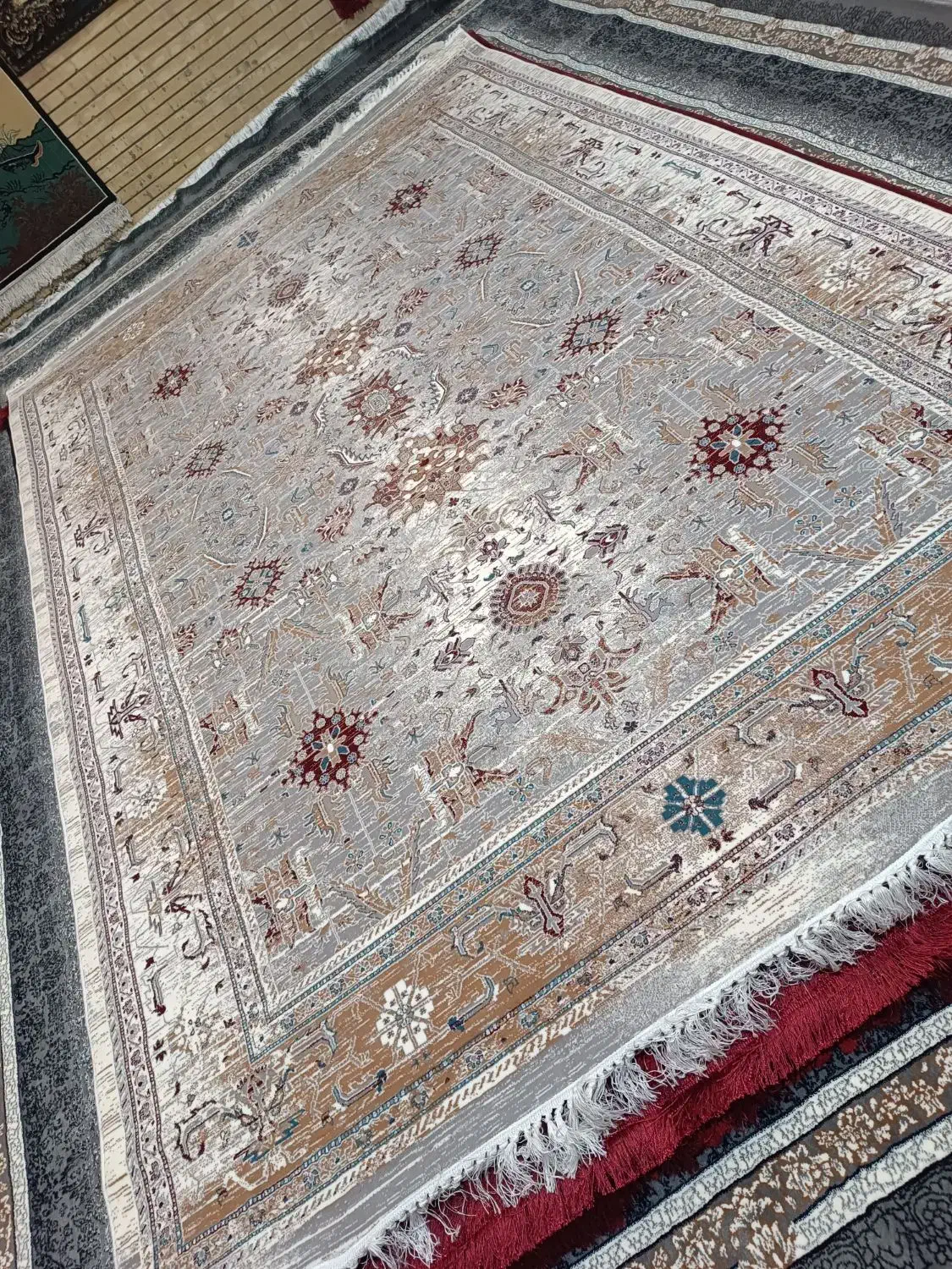 یک جفت ۹ متری و یک ۶ متری طرح دستباف پتینه|فرش|مشهد, شهید مطهری|دیوار