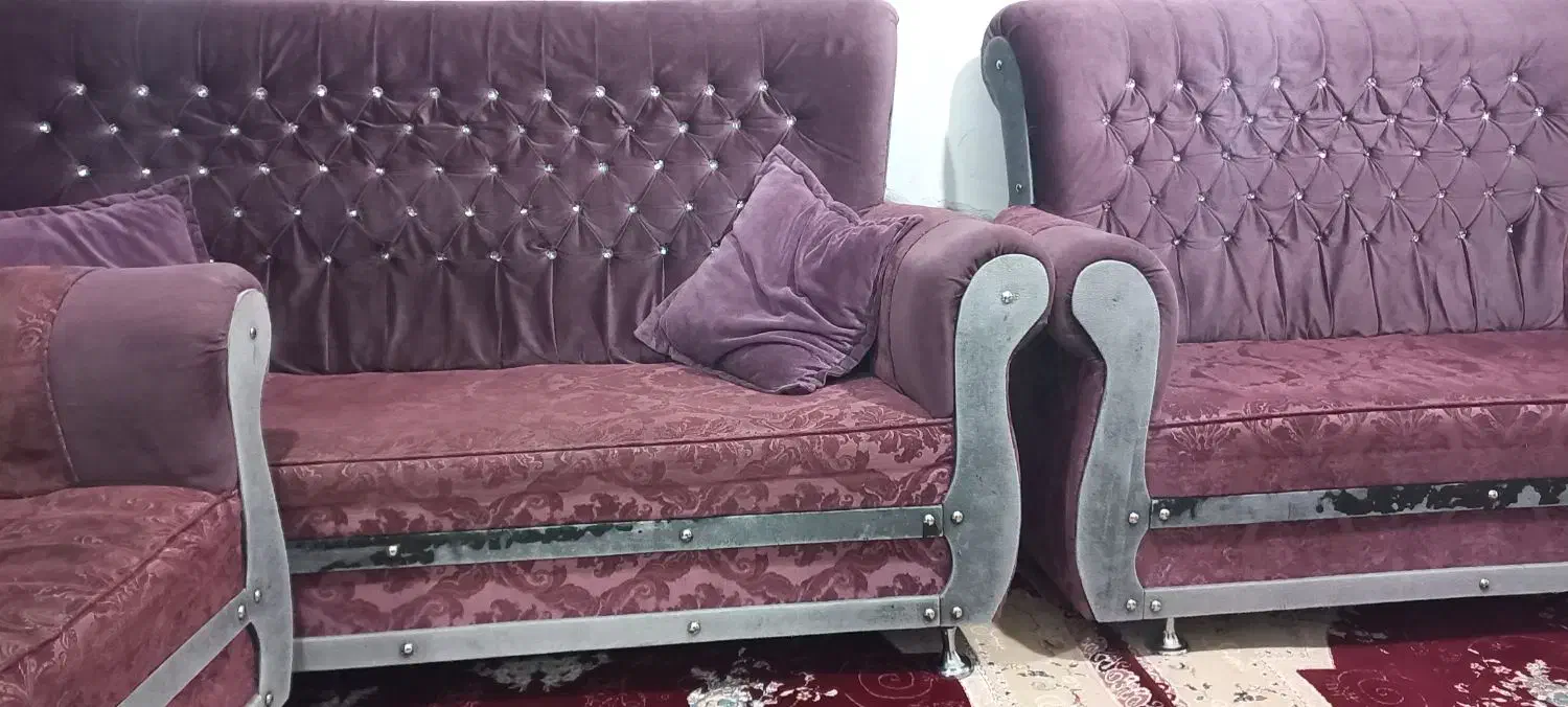 مبل هفت نفره بنفش پیازی|مبلمان خانگی و میز عسلی|ایواوغلی, |دیوار