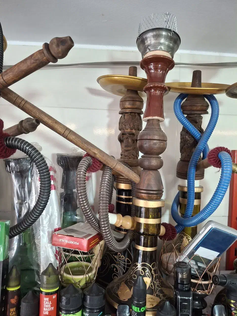 قلیون با چوب گردو|کلکسیون و سرگرمی|بروجرد, |دیوار