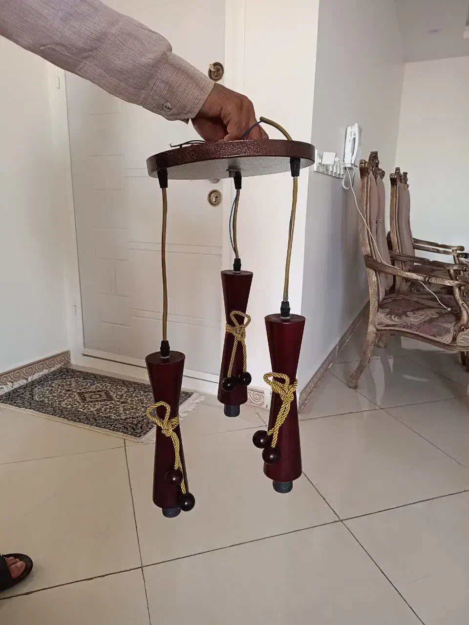 لوستر سه شاخه|لوستر و چراغ آویز|تهران, امیریه|دیوار