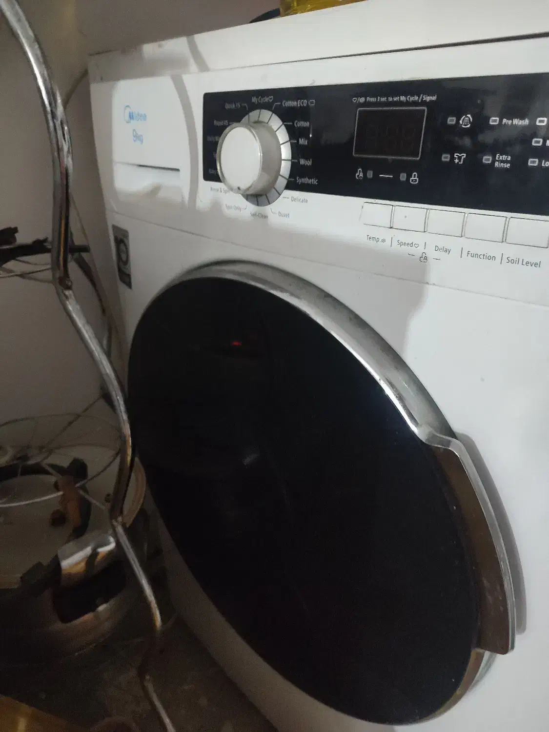 لباسشویی ۹ کیلویی مدیا فقط برد نیاز به تعویض|ماشین لباسشویی و خشککن لباس|بناب, |دیوار