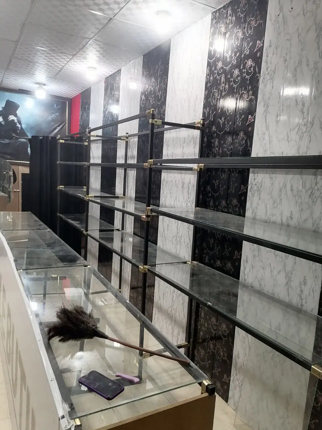 قفسه مغازه|فروشگاه و مغازه|بافت, |دیوار