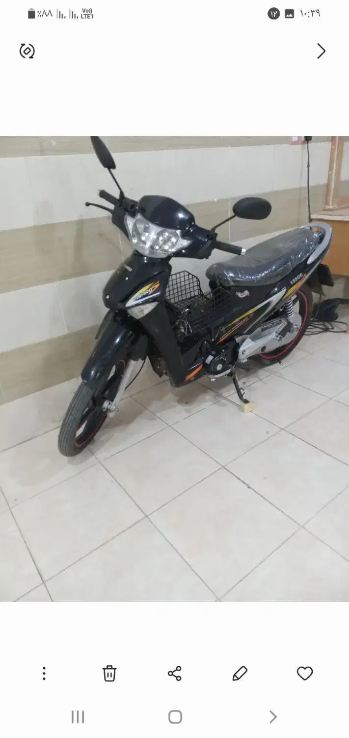 فروش موتور بی کلاج ۱۳۵ درحد صفر مدل ۹۵|موتورسیکلت|رفسنجان, |دیوار