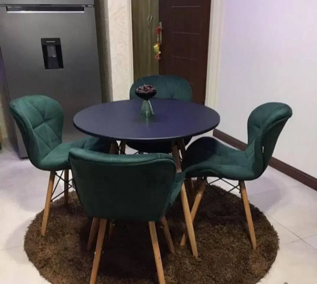 میز ناهارخوری نفره لوکس کیفیت تولیدی با پارچه ترک|میز و صندلی غذاخوری|چهاردانگه (تهران), |دیوار