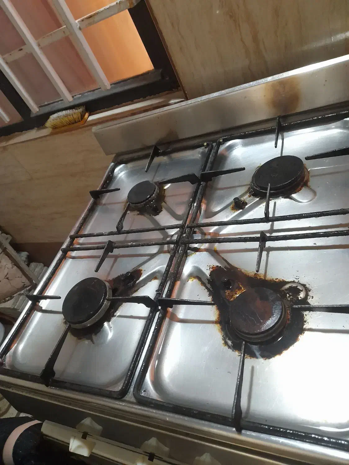 گاز فر دار قدیمی چهار شعله|اجاق گاز و لوازم برقی پختوپز|سبزوار, توحیدشهر|دیوار