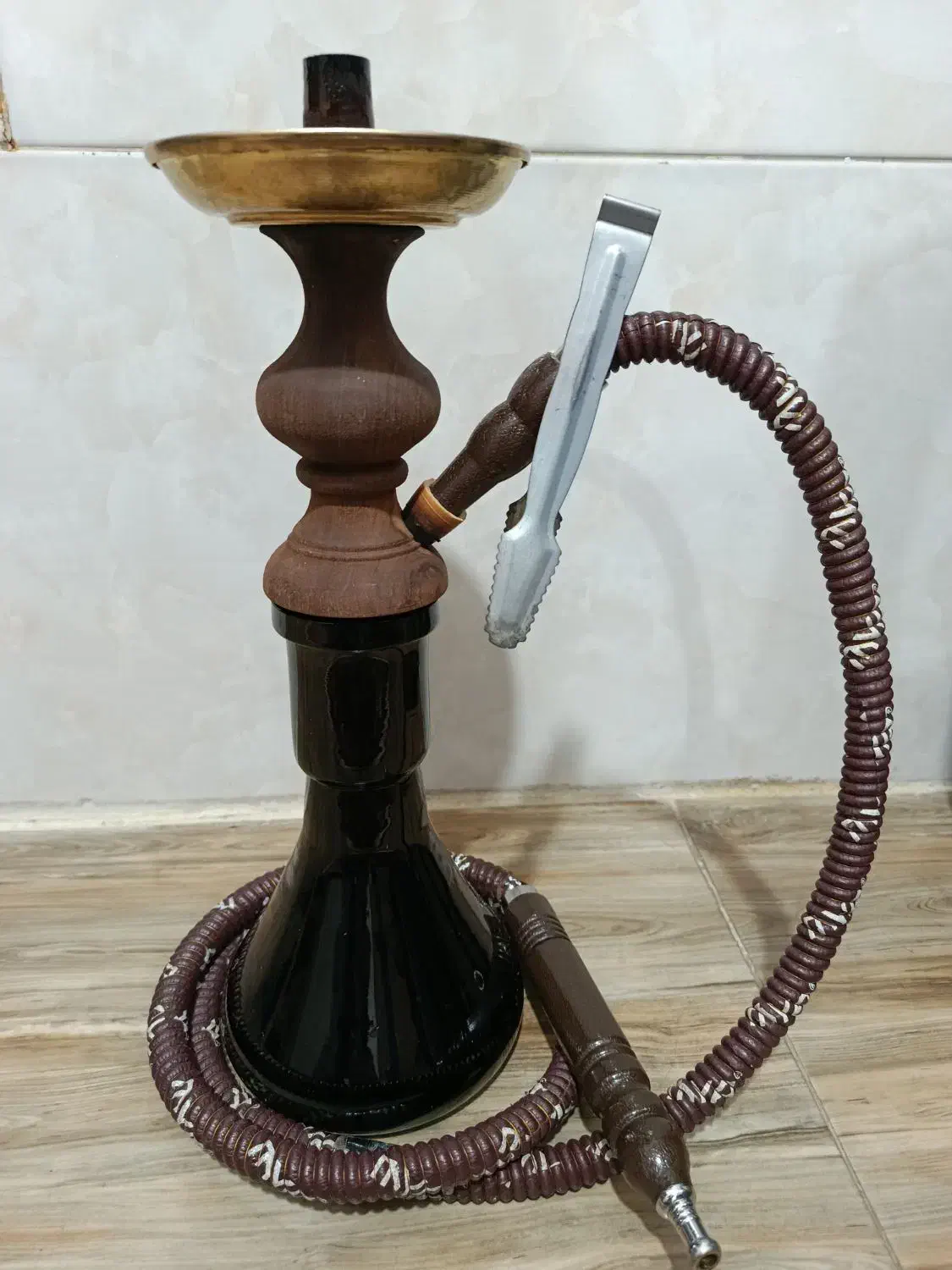 قلیان چوبی سایز کوچیک|صنایع دستی و سایر لوازم تزئینی|ورامین, ورامین|دیوار