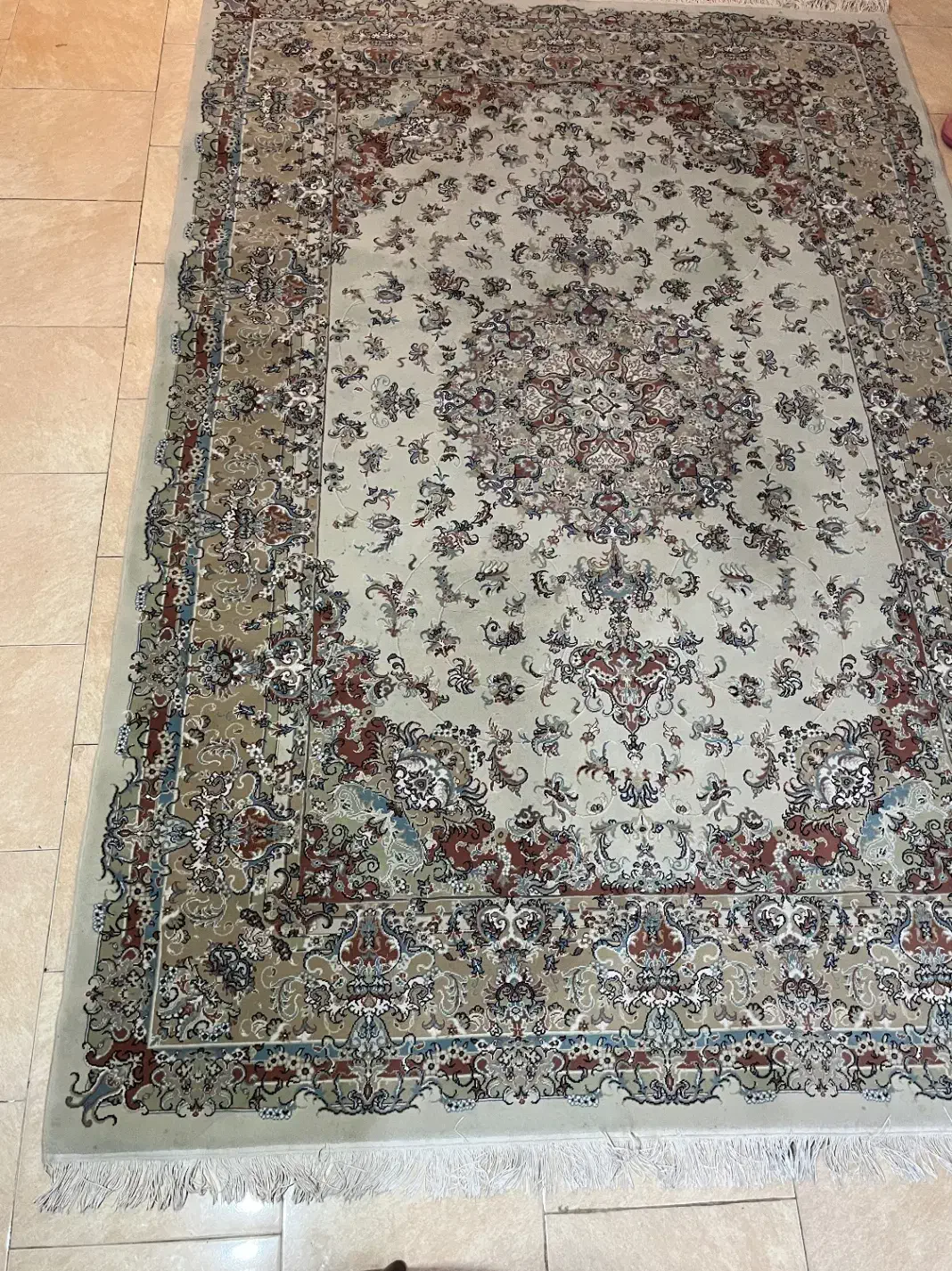 فرش ۶ متری رنگ روشن|فرش|رشت, منظریه|دیوار