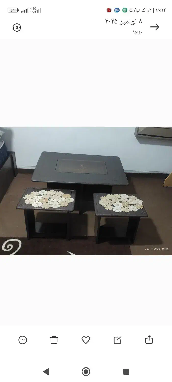 جلو مبلی و عسلی|مبلمان خانگی و میز عسلی|شیراز, رکن‌آباد|دیوار