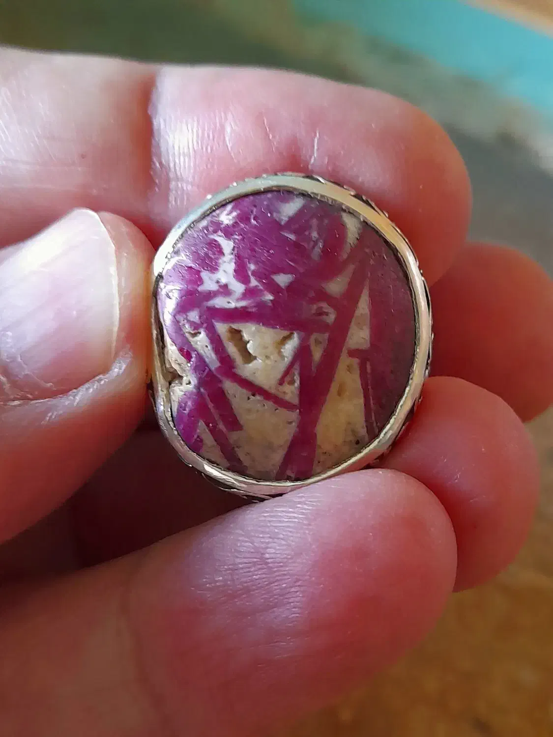 انگشتر با یاقوت بی مانند ومصور طبیعی|جواهرات|تهران, میرداماد|دیوار