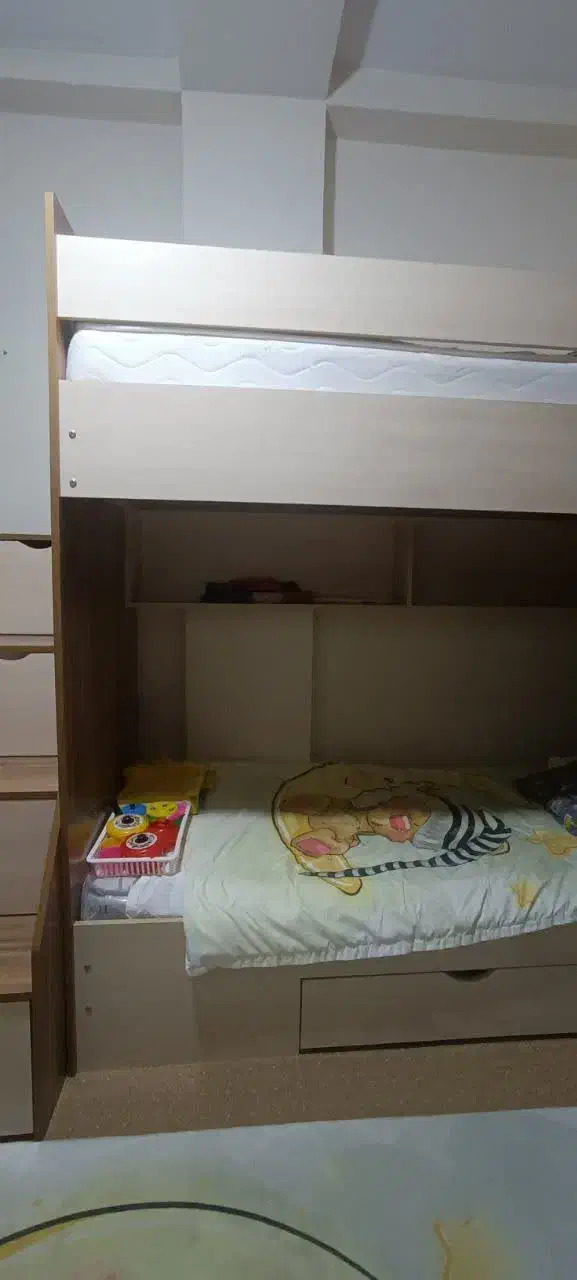 تخت دو طبقه نوجوان|تخت و سرویس خواب|قم, پردیسان|دیوار