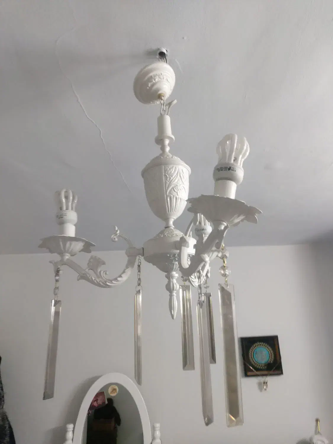 لوستر فلزی زیبا|لوستر و چراغ آویز|تهران, گلستان (شهرک راه آهن)|دیوار