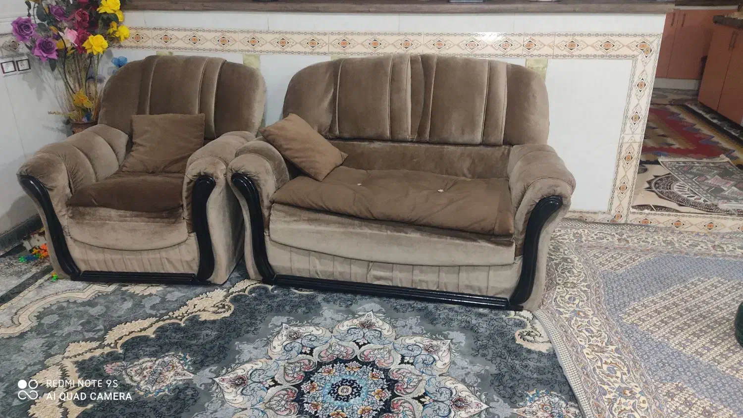 مبل هفت نفره و میز عسلی|مبلمان خانگی و میز عسلی|نورآباد, |دیوار