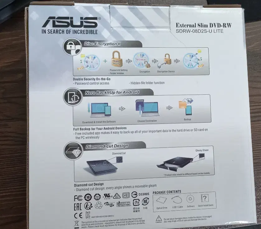 دی وی دی اکسترنال ایسوس|قطعات و لوازم جانبی رایانه|لامرد, |دیوار