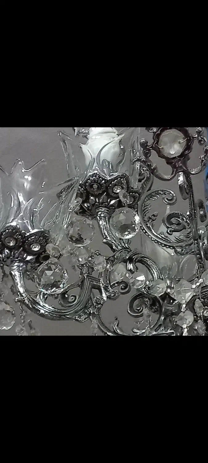 لوستر برنزی سنگین|لوستر و چراغ آویز|تبریز, |دیوار