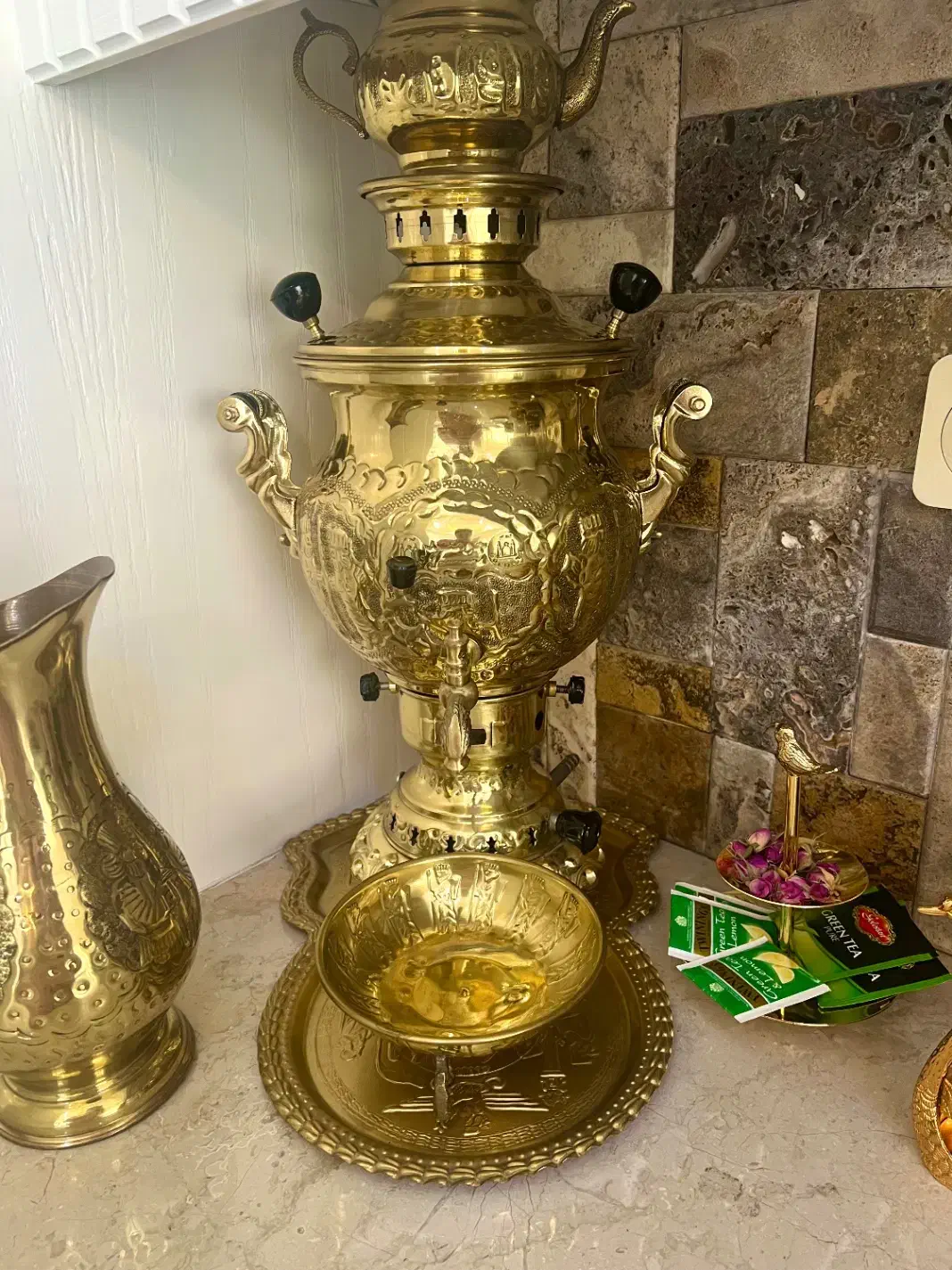 سماور برنجی|سماور، چای‌ساز، قهوه‌ساز|مشهد, سجاد شهر|دیوار