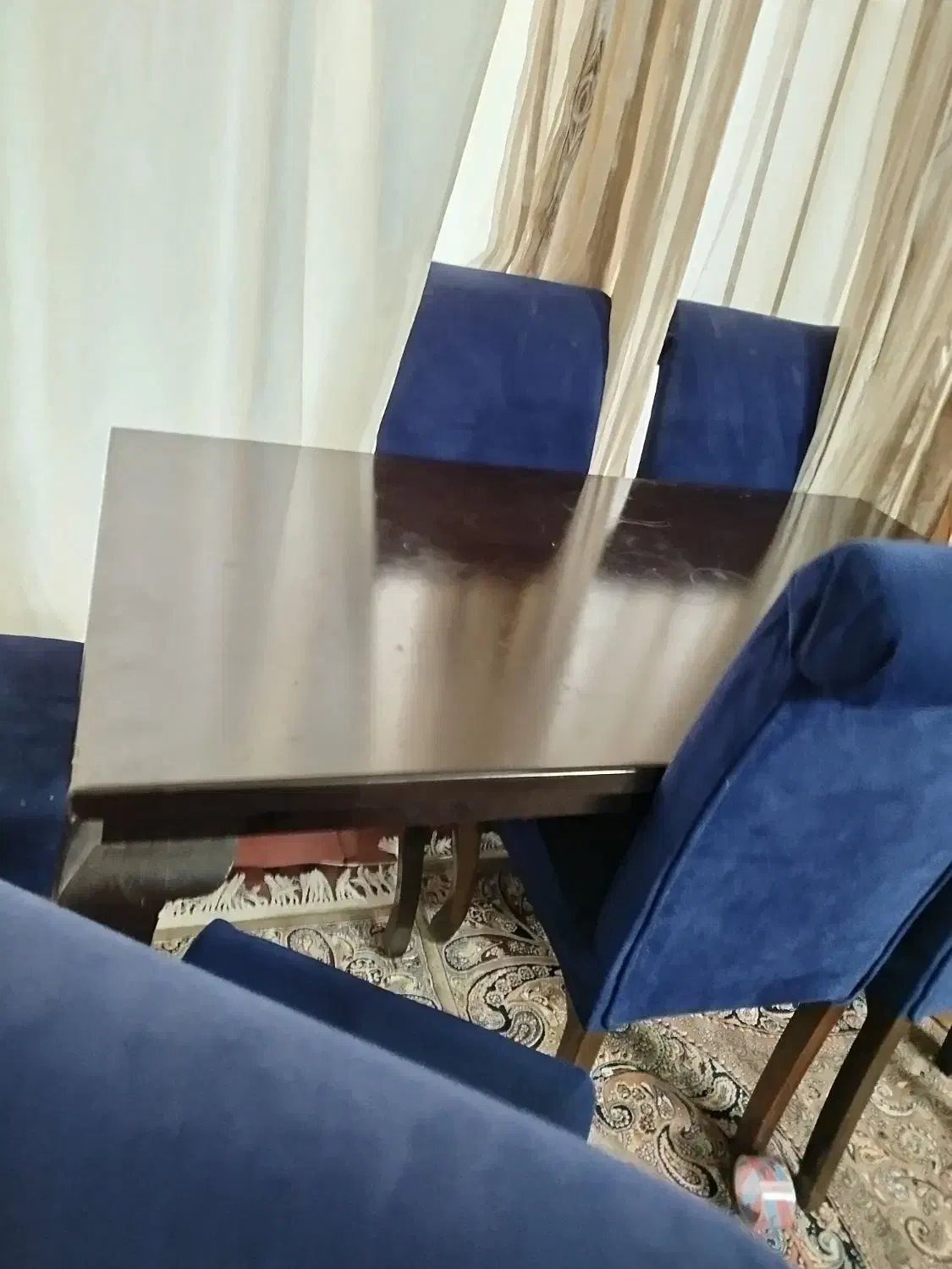 میز غذا خوری|میز و صندلی غذاخوری|ابریشم, |دیوار