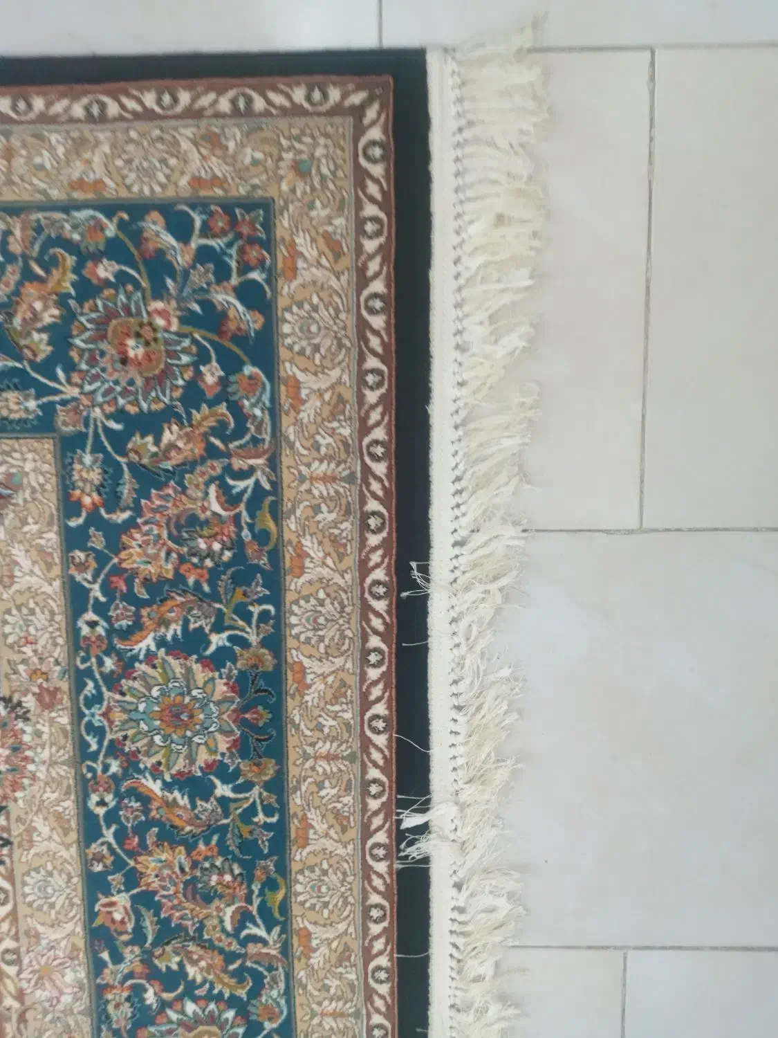 فرش افشان سرمه ای دست بافت گونه|فرش|تهران, کوثر|دیوار