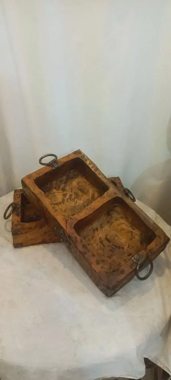 ظرف چوبی دست ساز|صنایع دستی و سایر لوازم تزئینی|ساری, |دیوار