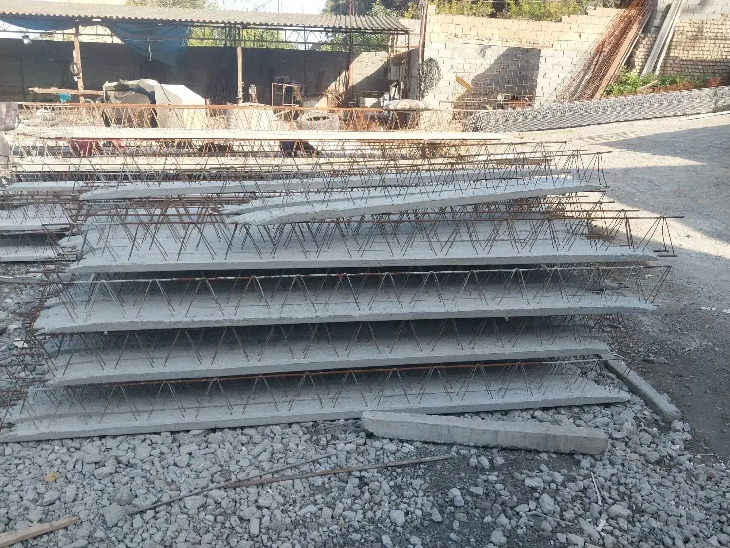 کارگاه تیرچه و درب افزار پایه فنس بتنی ،یونولیت|مصالح و تجهیزات ساختمان|آق قلا, |دیوار