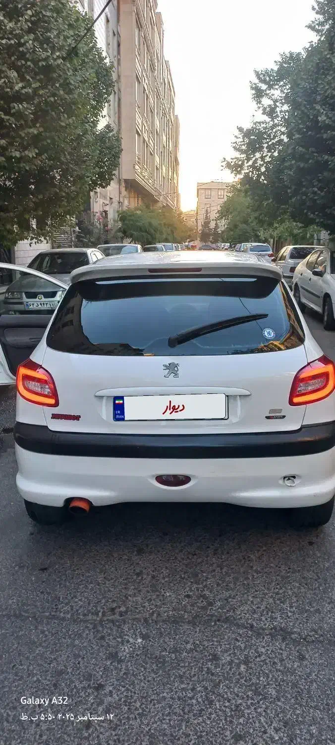 پژو۲۰۶تیپ ۲بی رنگ|خودرو سواری و وانت|تهران, شهرک پرواز|دیوار