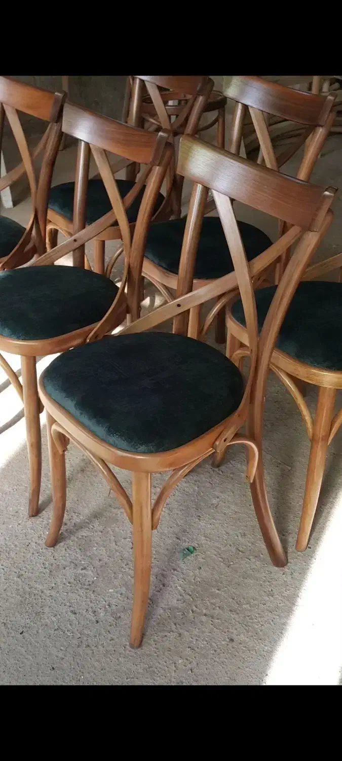 میز و صندلی لهستانی چوب گردو|صندلی و نیمکت|تبریز, |دیوار