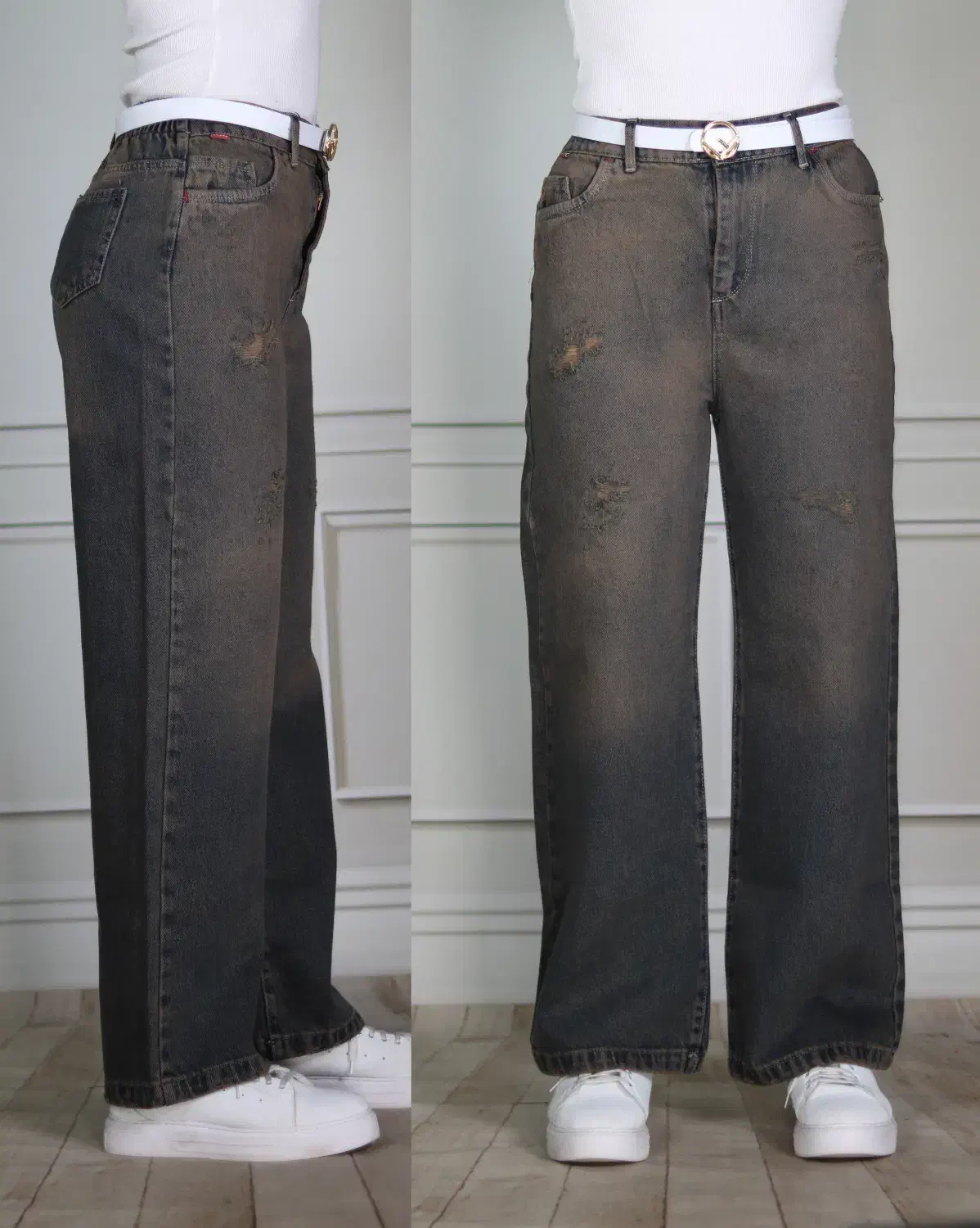 شلوار لی نیم بگ|لباس|یزد, |دیوار