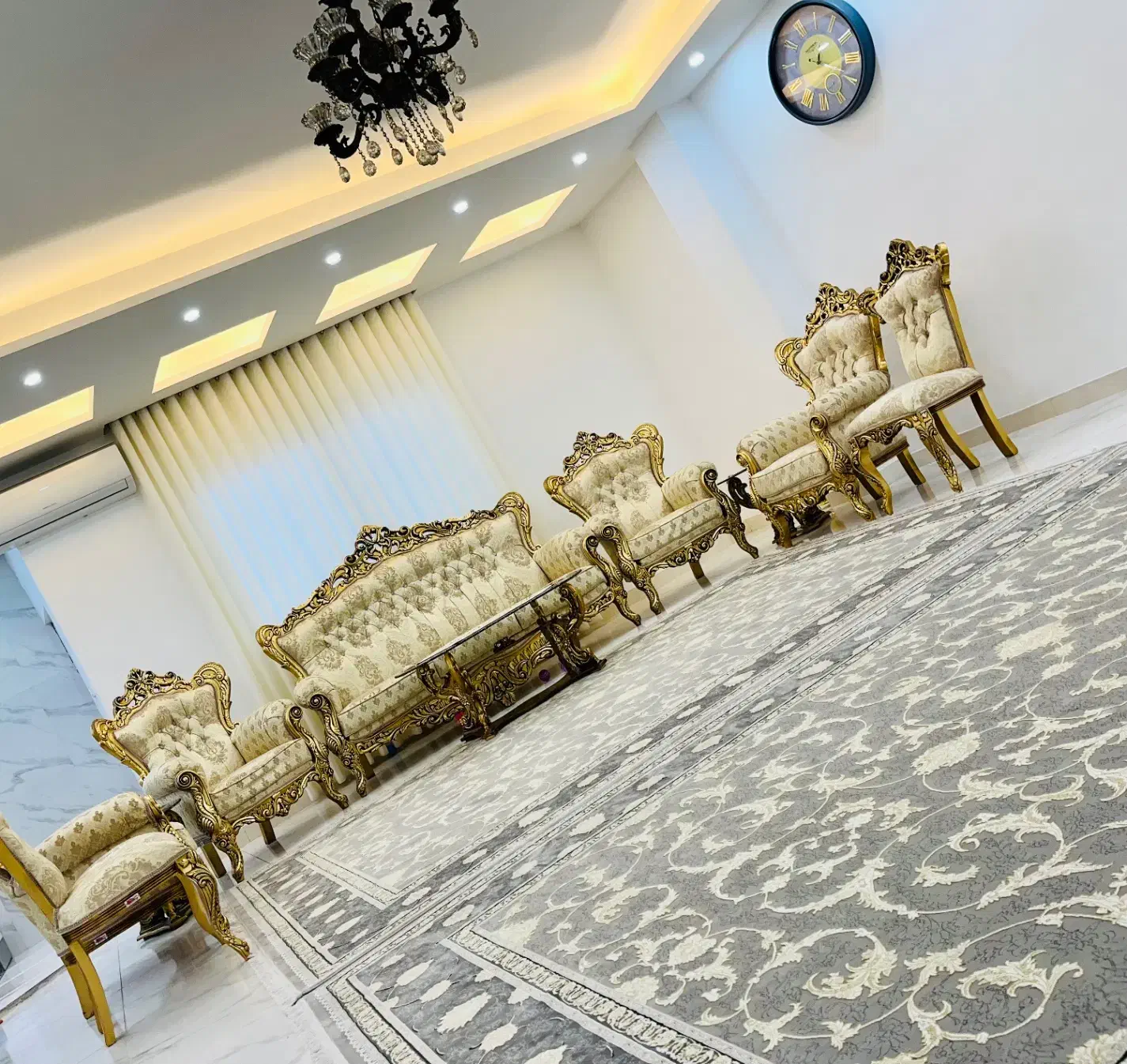 مبل استیل ۹نفره|مبلمان خانگی و میز عسلی|گرگان, |دیوار