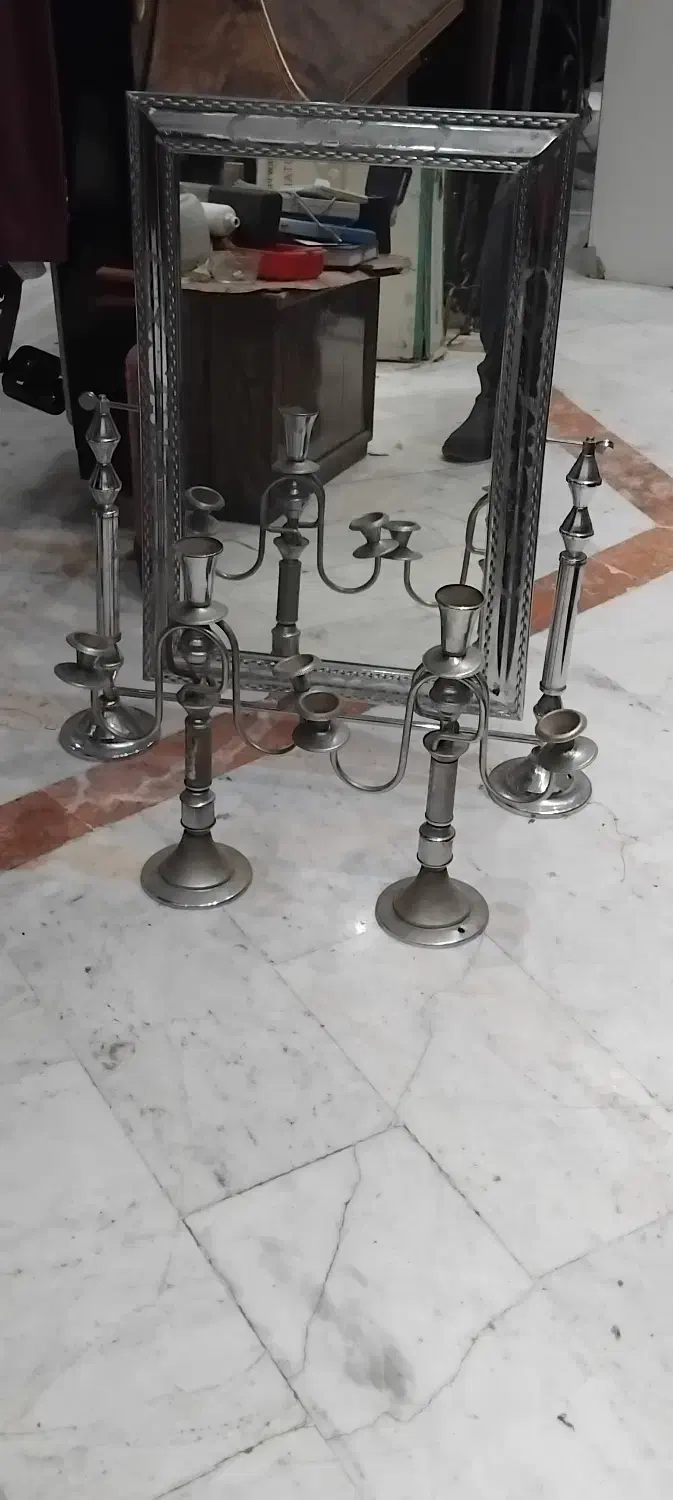 سلام. آیینه وشعمدان|صنایع دستی و سایر لوازم تزئینی|اصفهان, تخت فولاد|دیوار