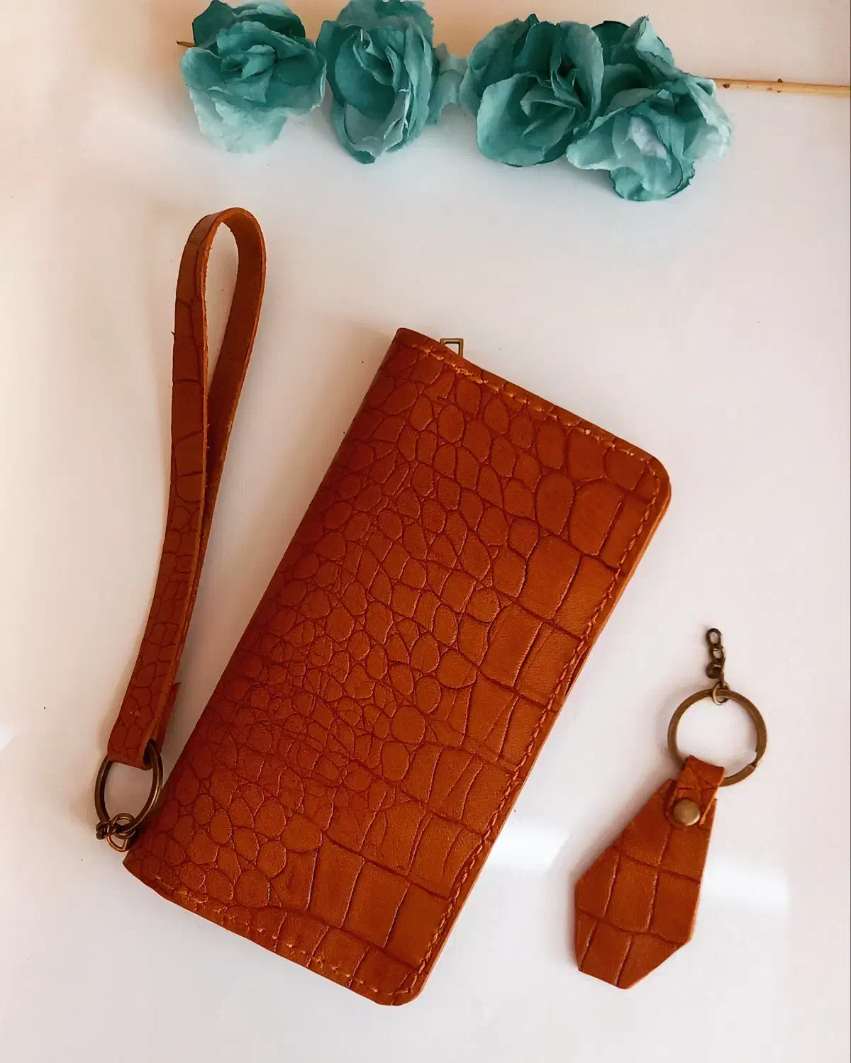 کیف پول وگوشی چرم طبیعی درجه یک دستددز|کیف، کفش، کمربند|ارسنجان, |دیوار