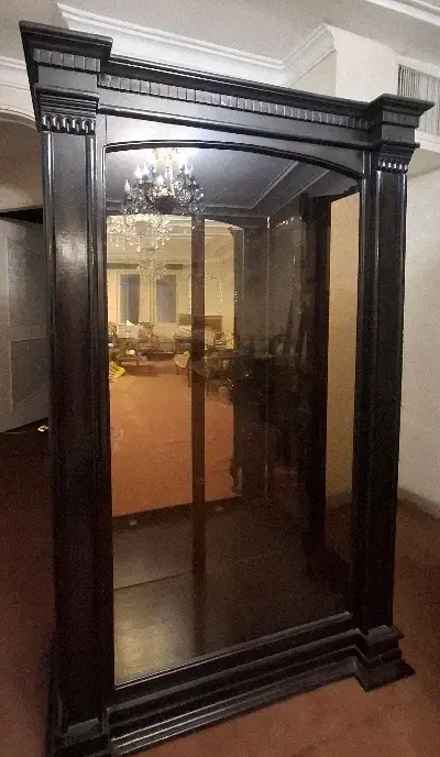 بوفه چوبی شیشه ای کلاسیک|بوفه، ویترین، کنسول|همدان, |دیوار