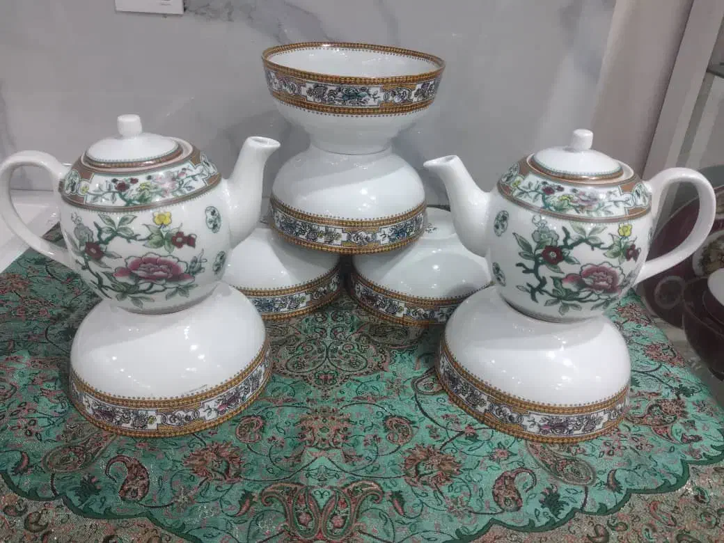 کاسه وقوریهای کشمیری قدیمی روسی|ظروف سرو و پذیرایی|اهواز, آریاشهر|دیوار